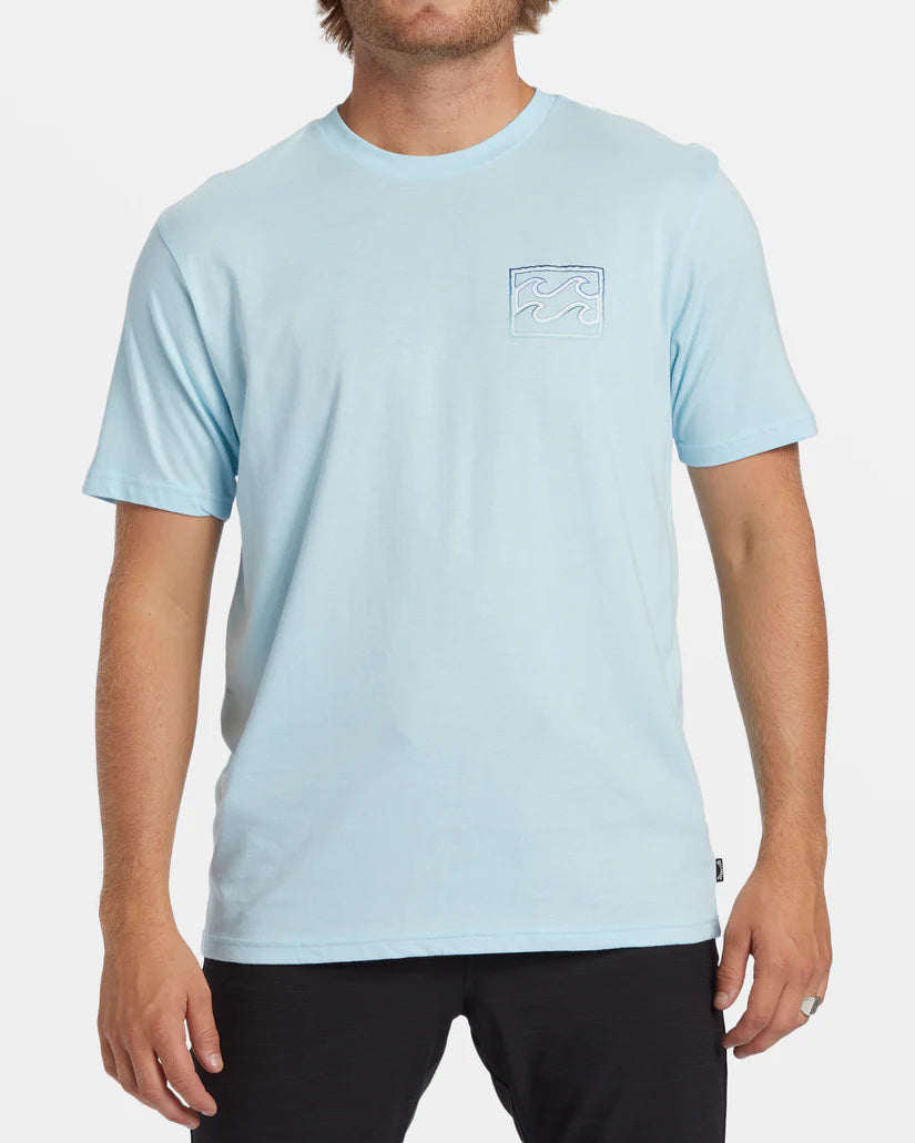 T-shirt à manches courtes Billabong Crayon Waves pour homme