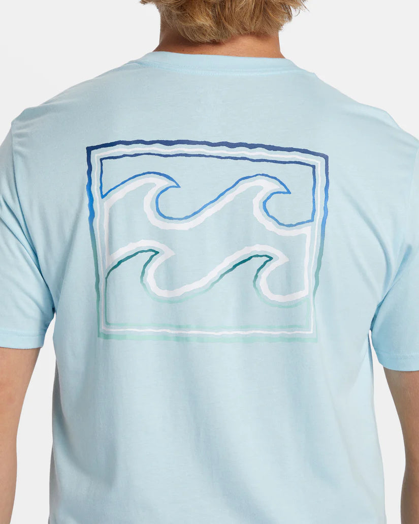 T-shirt à manches courtes Billabong Crayon Waves pour homme