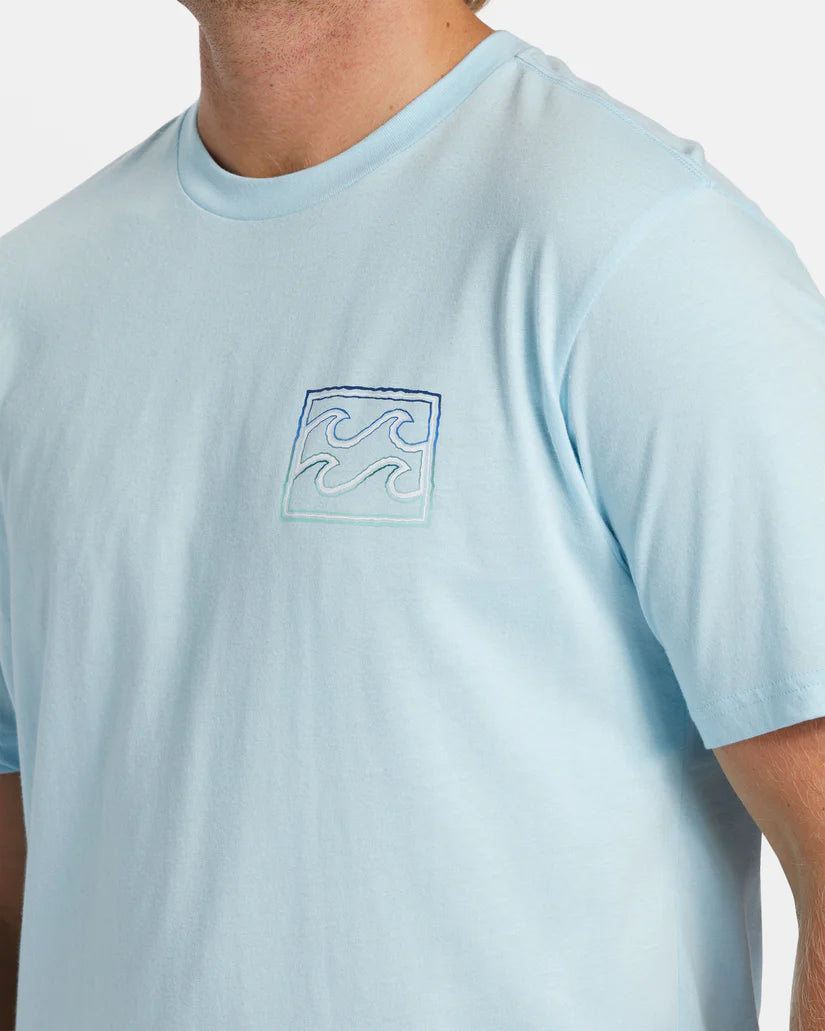 T-shirt à manches courtes Billabong Crayon Waves pour homme