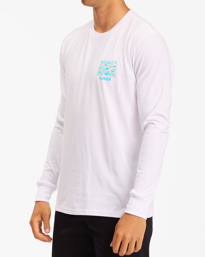 T-shirt à manches longues Billabong Crayon Wave Florida pour homme