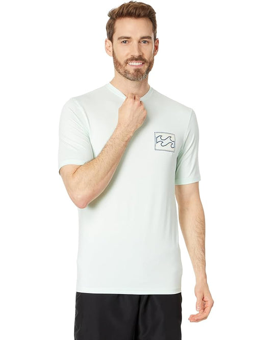 Billabong Men's Crayon Wave Short Sleeve Rashguard