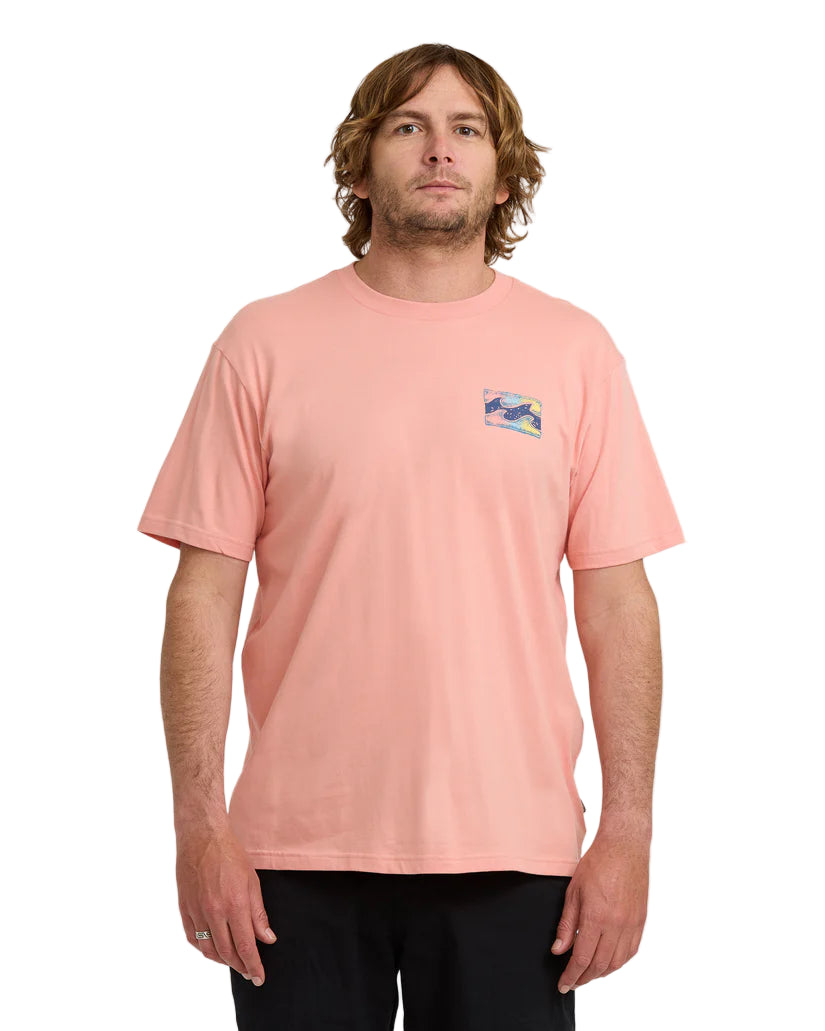 Billabong Mens Crayon Wave Short Sleeve T-Shirt