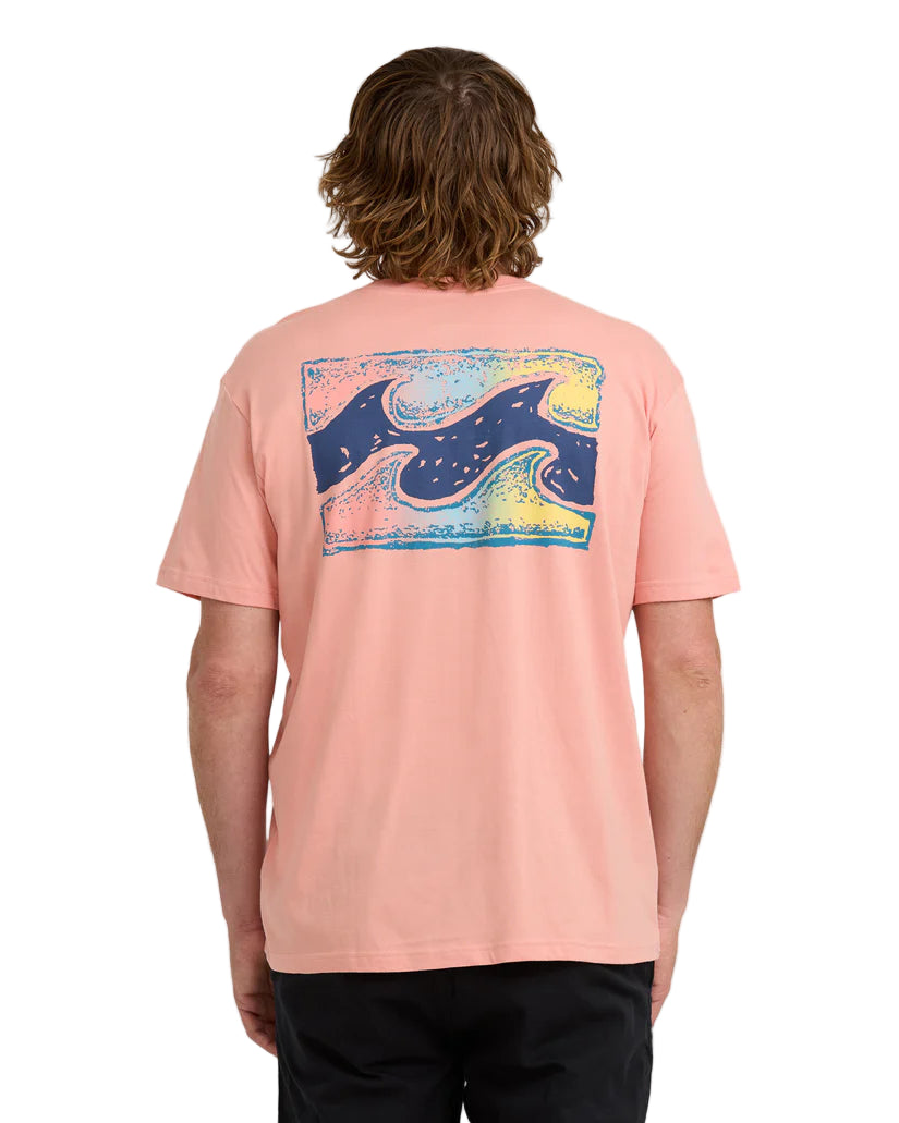 Billabong Mens Crayon Wave Short Sleeve T-Shirt