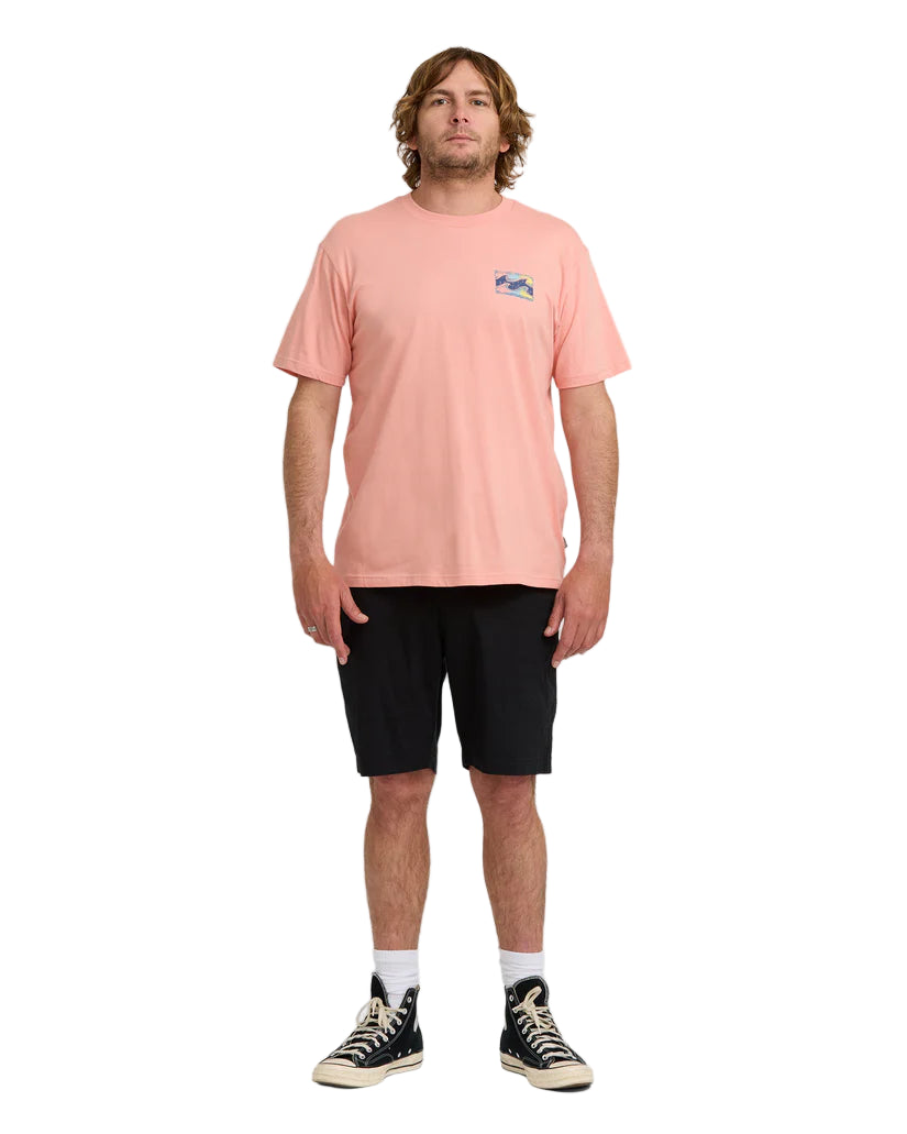 Billabong Mens Crayon Wave Short Sleeve T-Shirt