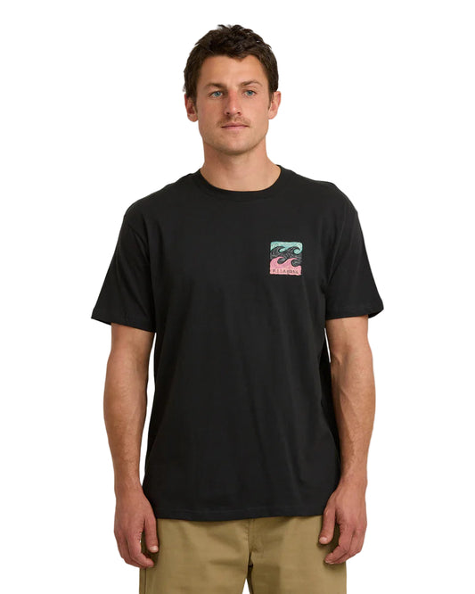 Billabong Mens Crayon Wave Short Sleeve T-Shirt