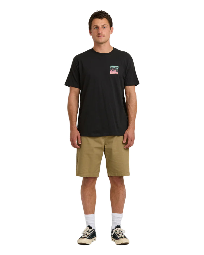 Billabong Mens Crayon Wave Short Sleeve T-Shirt