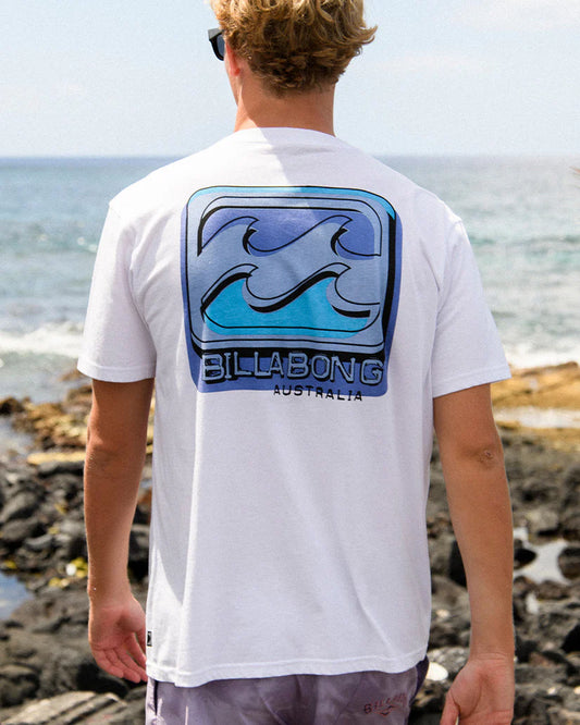 T-shirt à manches courtes Billabong Crayon Waves pour homme