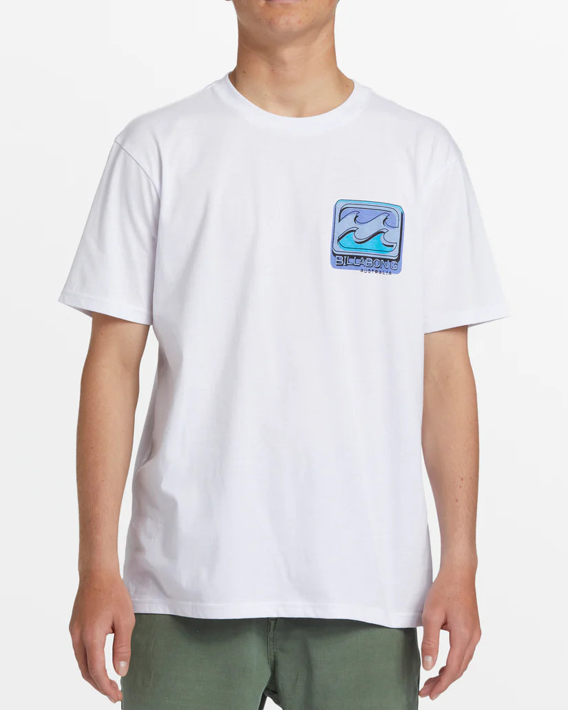 Billabong Herren Crayon Waves Kurzarm-T-Shirt