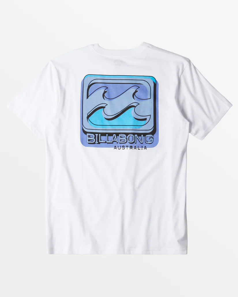 T-shirt à manches courtes Billabong Crayon Waves pour homme