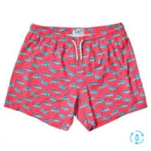 Load image into Gallery viewer, Bermies Mens Crocodile Spandex Short Liner Swim Trunks