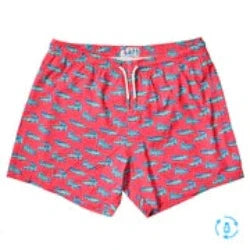 Bermies Short de bain à doublure courte en élasthanne crocodile pour homme