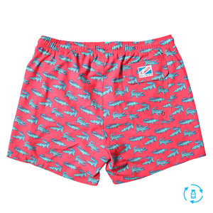 Bermies Short de bain à doublure courte en élasthanne crocodile pour homme