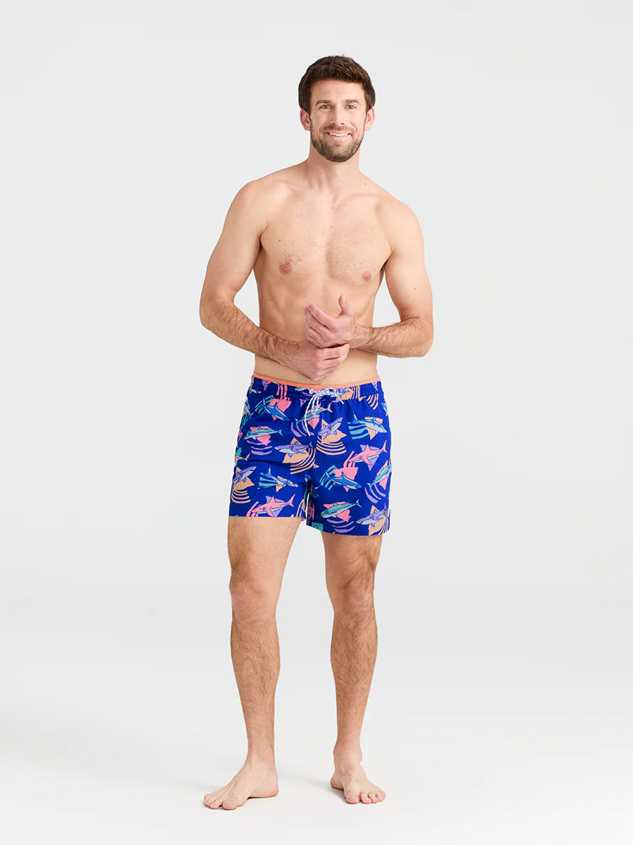 Chubbies Mens The Daddy Sharks 7" Classic Swim Trunks