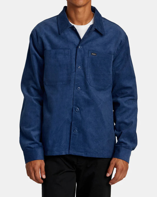 RVCA Men's Americana Corduroy Long Sleeve Shirt