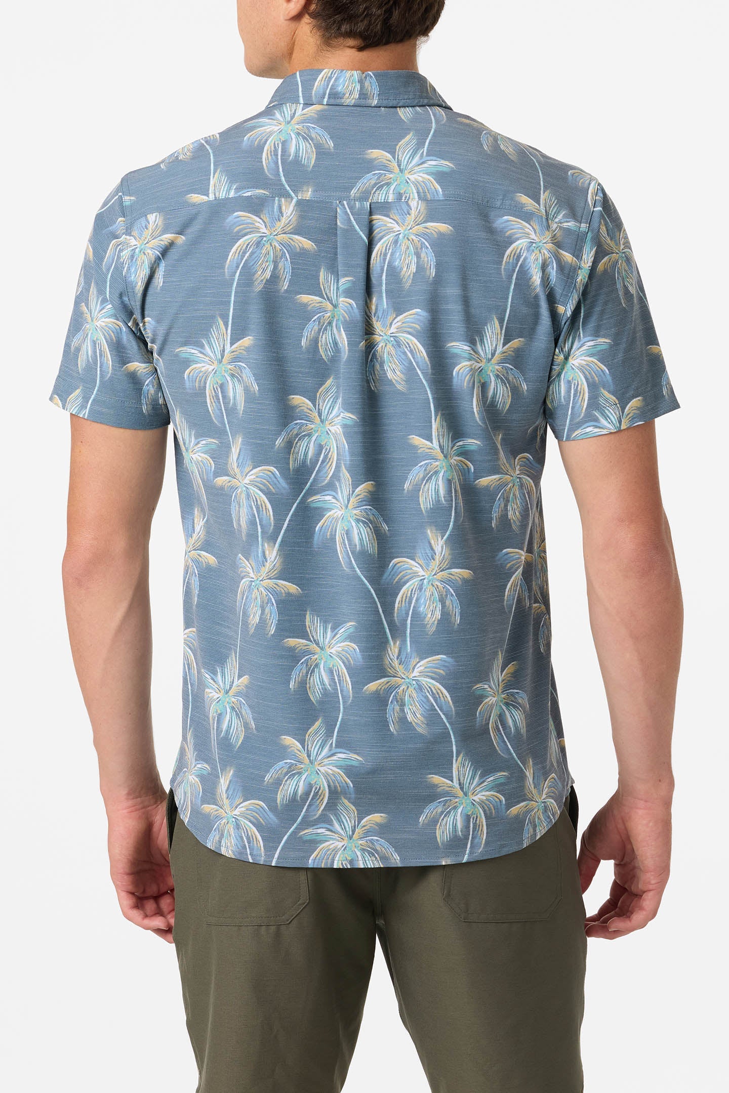 O'Neill Mens Traveler UPF Traverse Slub Short Sleeve Standard Fit Shirt