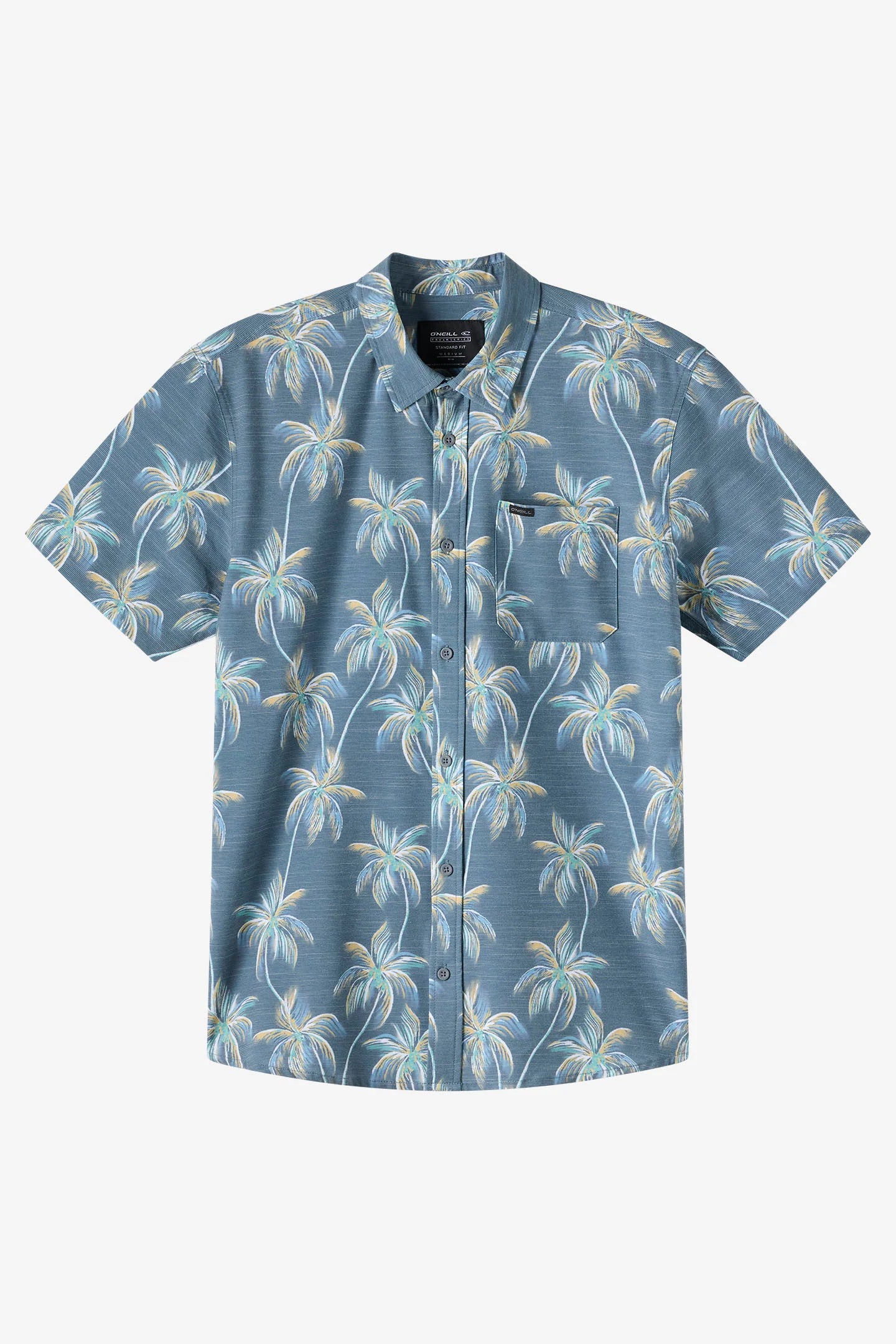 O'Neill Mens Traveler UPF Traverse Slub Short Sleeve Standard Fit Shirt