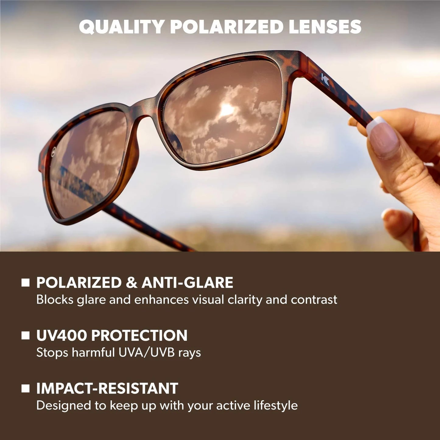 Knockaround Day Trips Matte Tortoise Shell/Amber