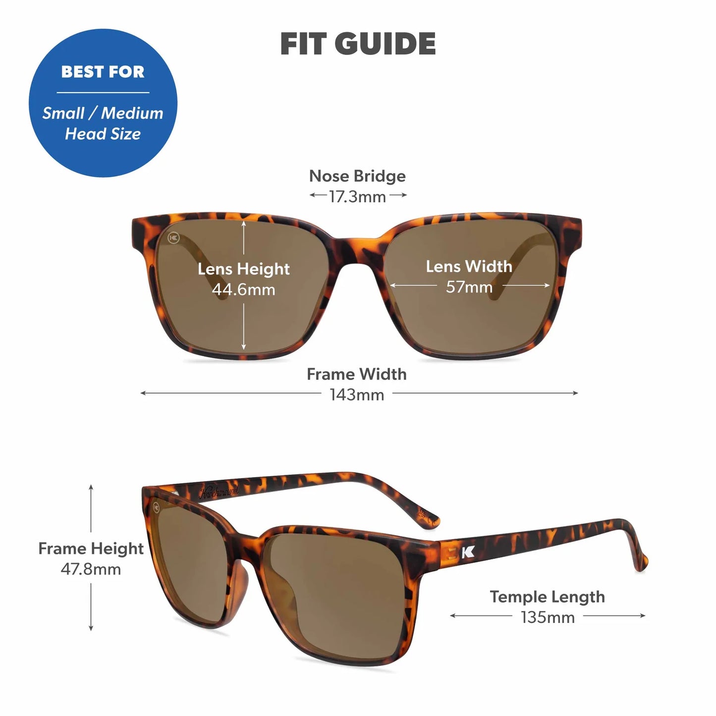 Knockaround Day Trips Matte Tortoise Shell/Amber