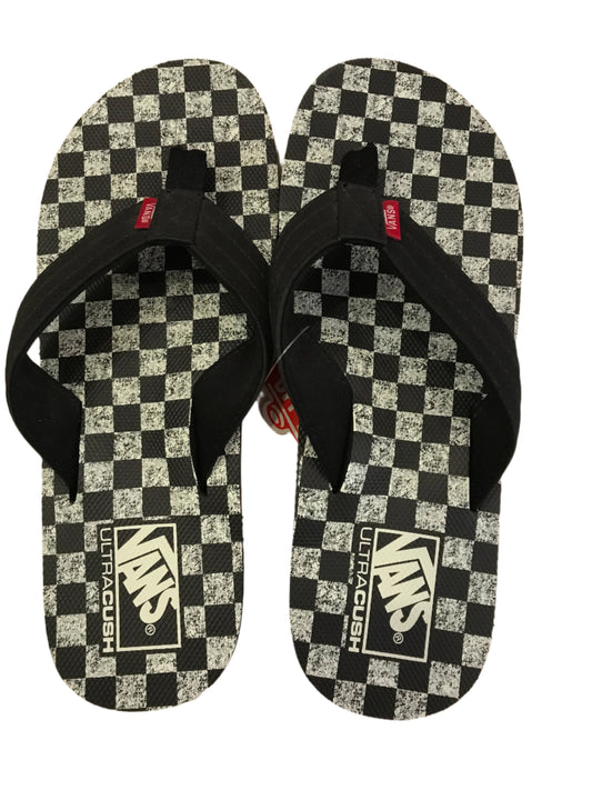 Vans Herren-Sandalen „T-Street“ im Distressed-Checkerboard-Print