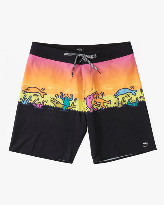 Billabong Mens Keith Haring Dolphin Dance Airlite Boardshorts