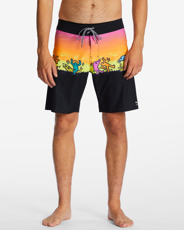 Billabong Mens Keith Haring Dolphin Dance Airlite Boardshorts