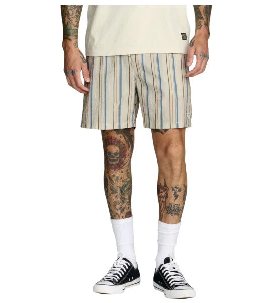 RVCA Men's Exotica Seersucker Elastic 17"