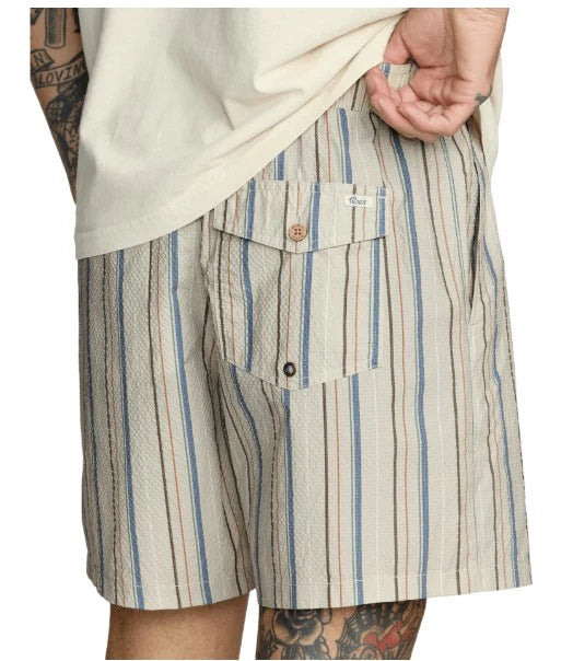 RVCA Men's Exotica Seersucker Elastic 17"