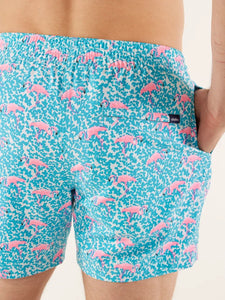 Chubbies The Domingos Are For Flamingos Classic Lined Swim Trunks