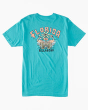 Load image into Gallery viewer, Billabong Men&#39;s Flamingo Arch Short Sleeve T-Shirt