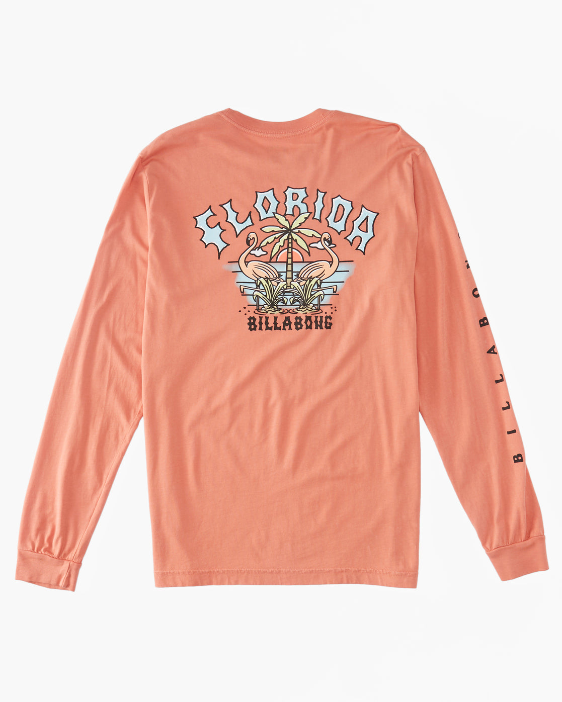 Billabong Herren Flamingo Arch Langarm-T-Shirt