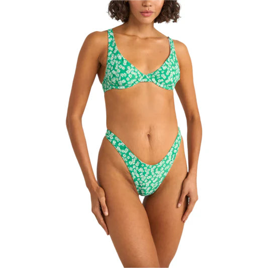 Rhythm Womens Evergreen Floral Holiday Pant Bikini Bottom