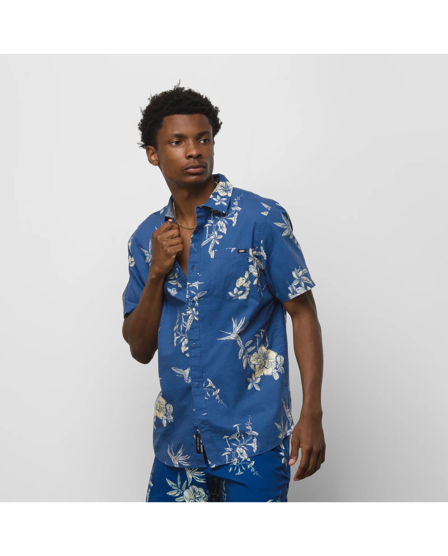 Chemise boutonnée à manches courtes Essential Flora pour homme de Vans