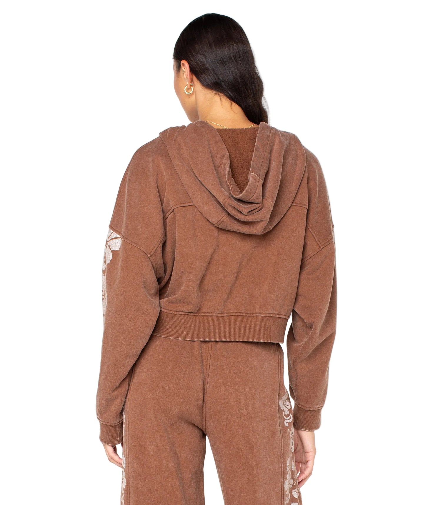 Roxy Womens Fringing Reefs Zip Hoodie