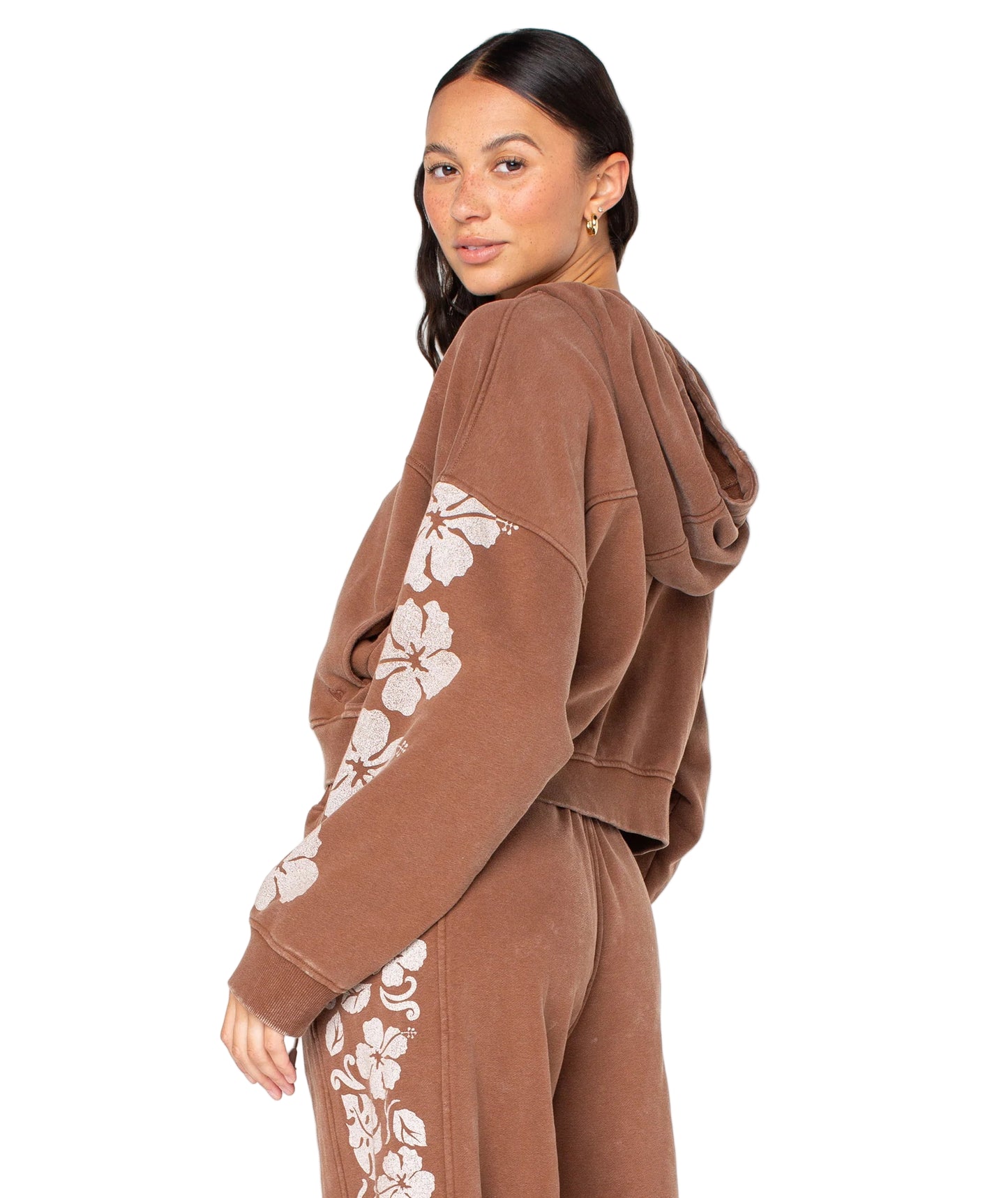 Roxy Womens Fringing Reefs Zip Hoodie