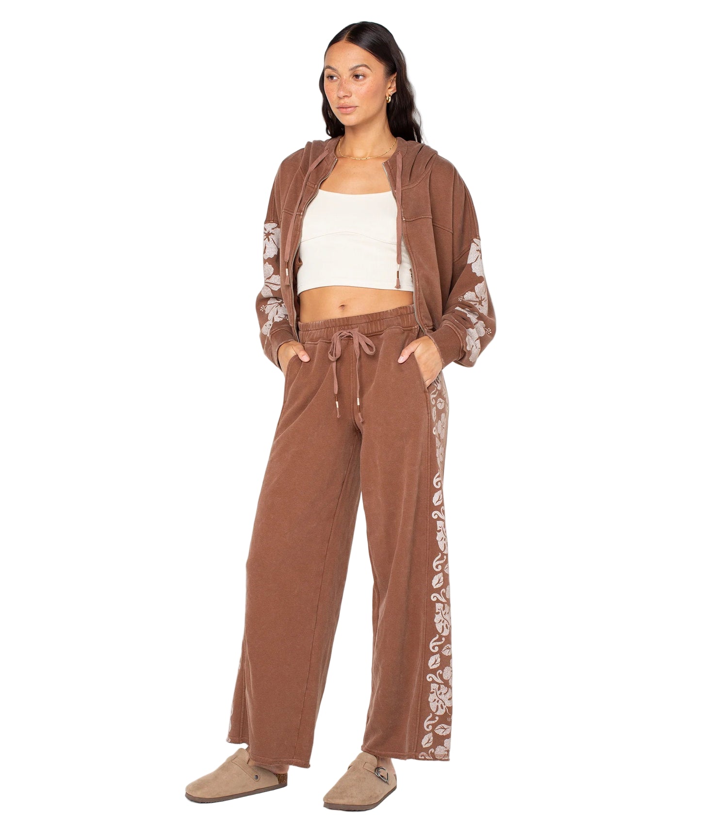 Roxy Womens Fringing Reefs Zip Hoodie