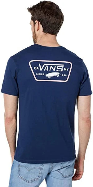 Vans Herren-T-Shirt mit durchgehendem Patch auf der Rückseite, kurzärmlig