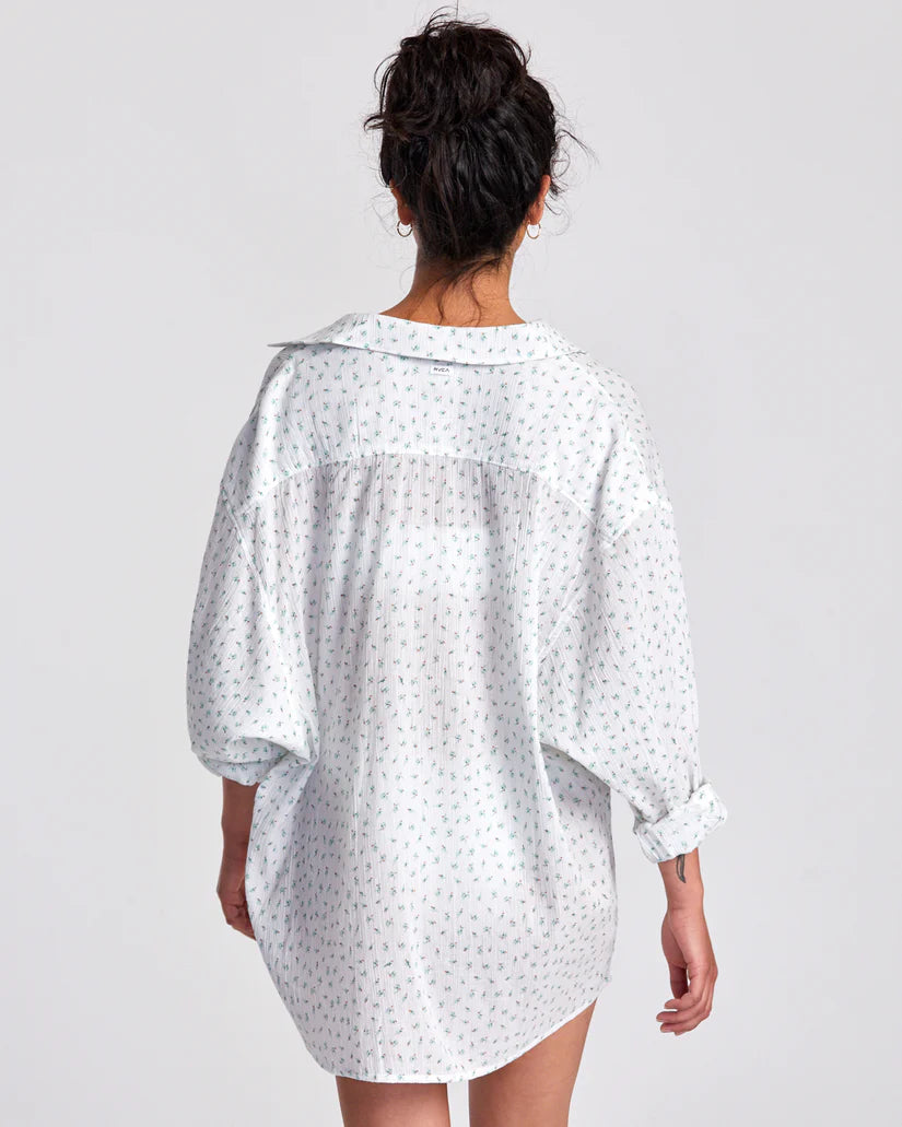 RVCA Womens Gimmie Coverup/Shirt Dress