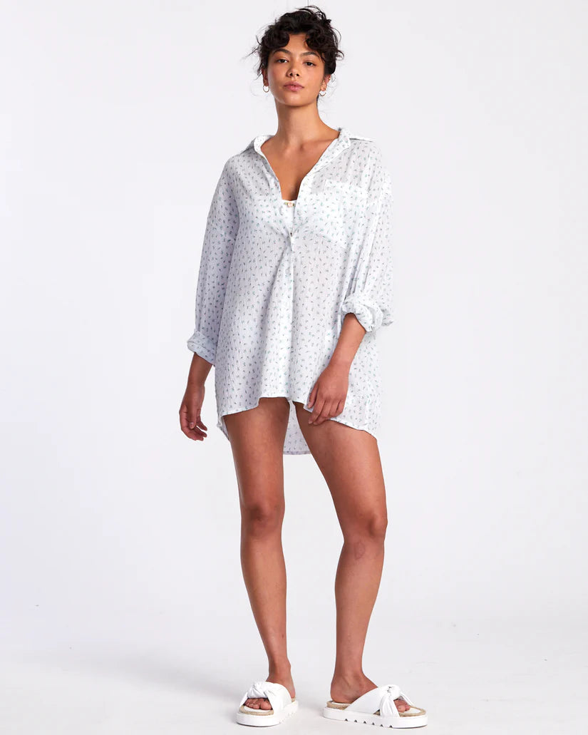 RVCA Womens Gimmie Coverup/Shirt Dress