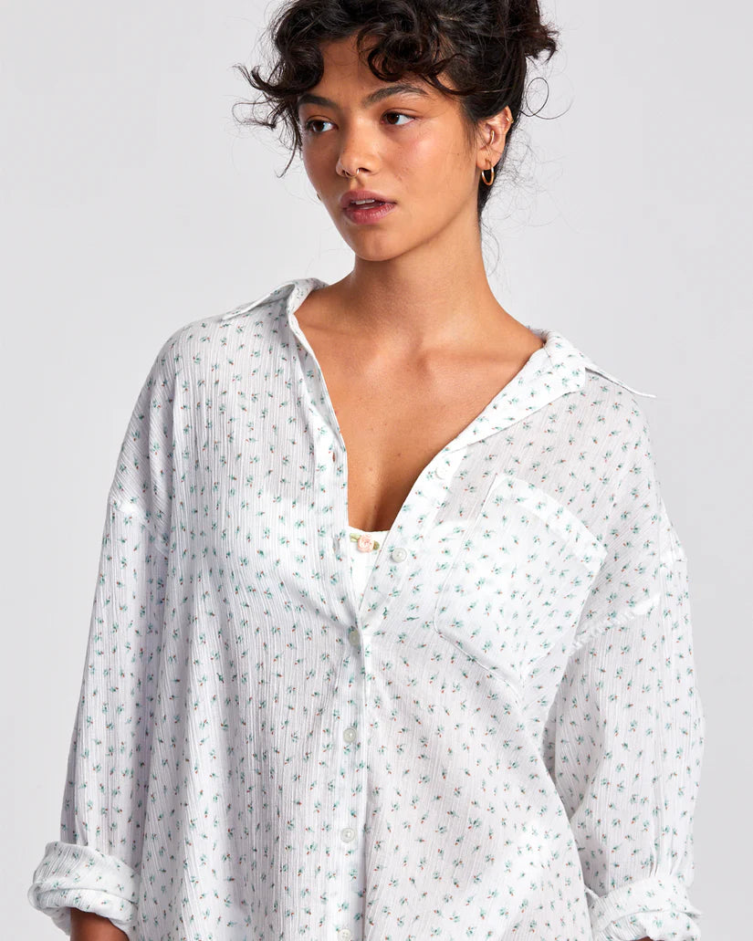 RVCA Womens Gimmie Coverup/Shirt Dress