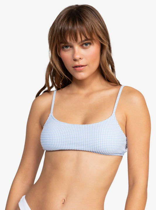 Haut de bikini bralette à carreaux vichy pour femme de Roxy