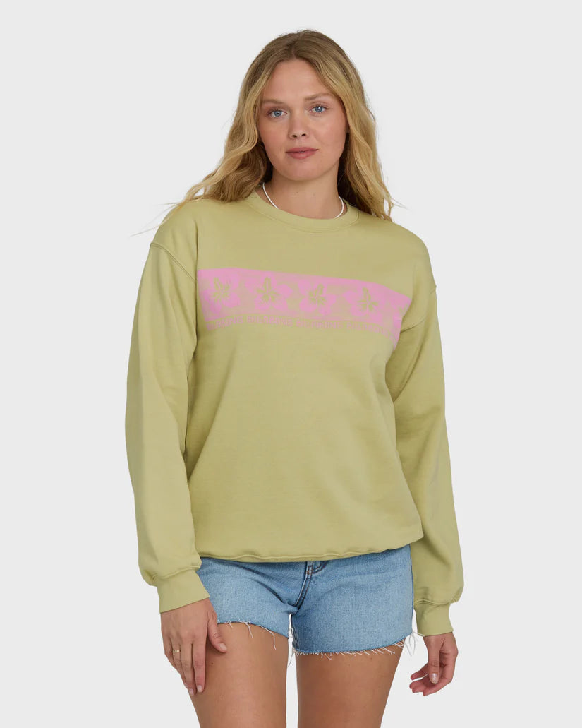 Billabong Women's Giving Shade Crewneck Sweatshirt