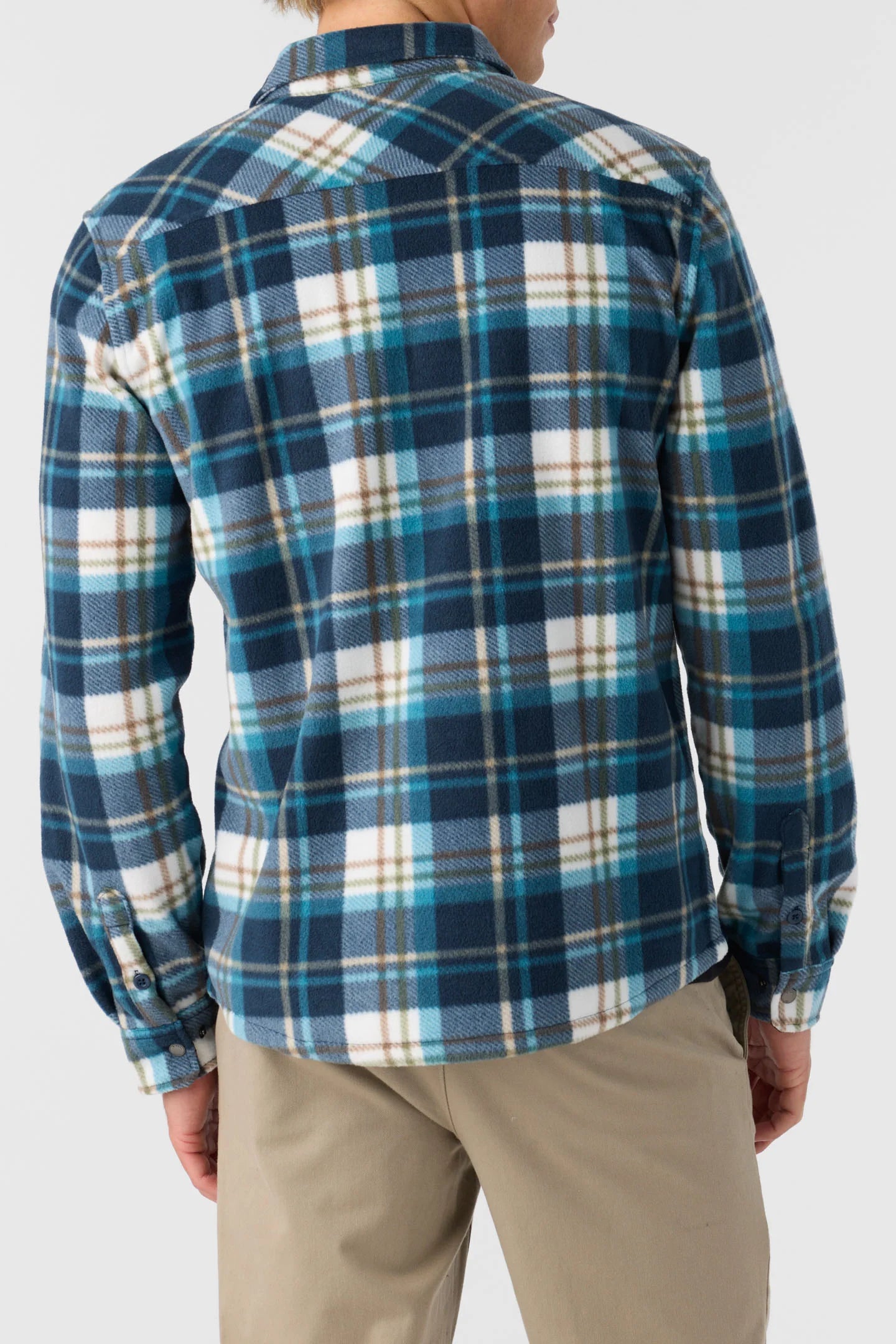 O'Neill Mens Glacier Plaid Superfleece Standard Fit Shirt
