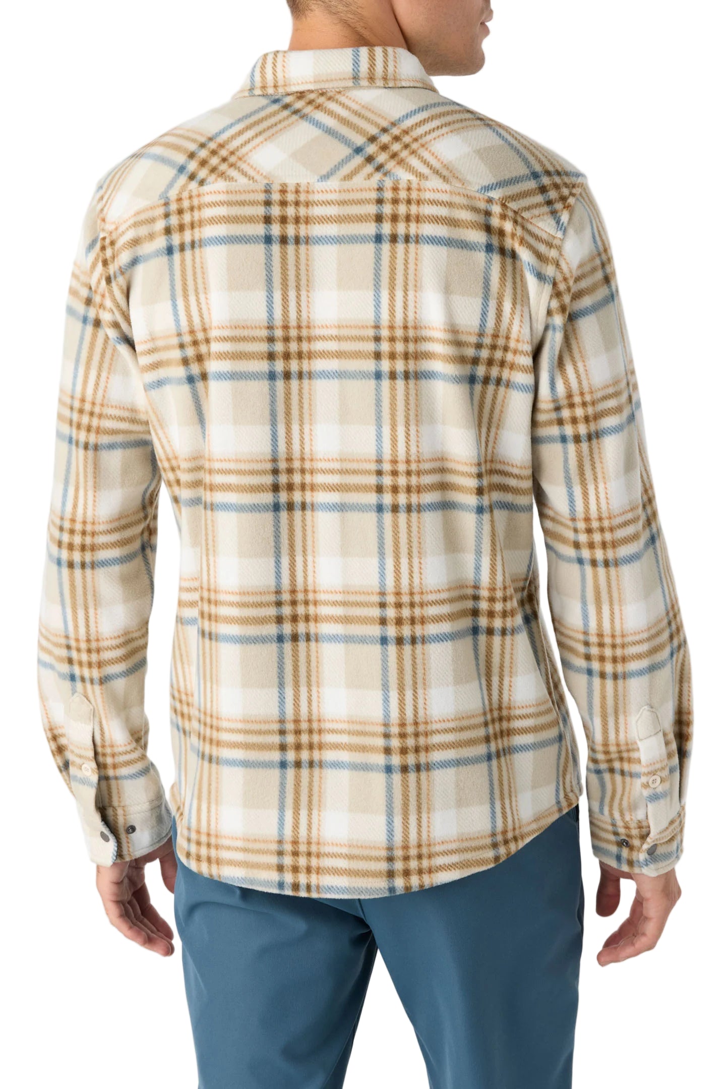 O'Neill Mens Glacier Plaid Superfleece Standard Fit Shirt