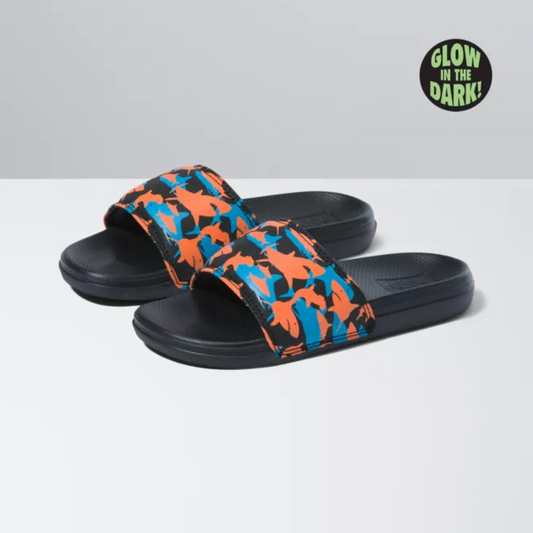 Vans Jungen La Costa Glow Shark Slide-On Sandalen