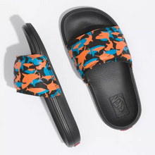 Load image into Gallery viewer, Vans Boy&#39;s La Costa Glow Shark Slide-On Sandals