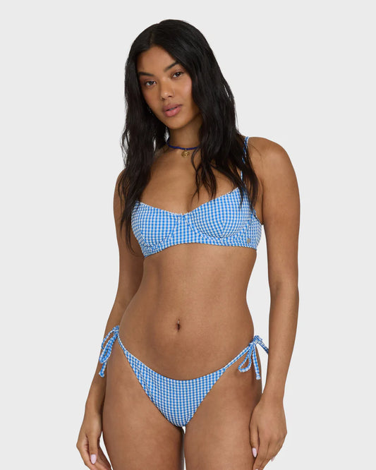 Billabong Women's Mini Wave Check Helena Underwire Bikini Top