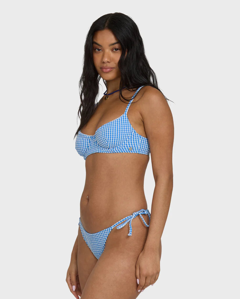 Billabong Women's Mini Wave Check Helena Underwire Bikini Top