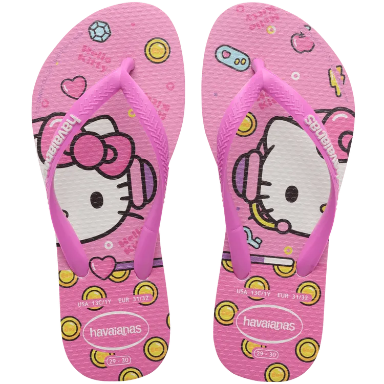 Sandales Havaianas Slim Hello Kitty pour filles