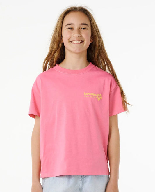 T-shirt Rip Curl Hibiscus Heat avec logo pour fille