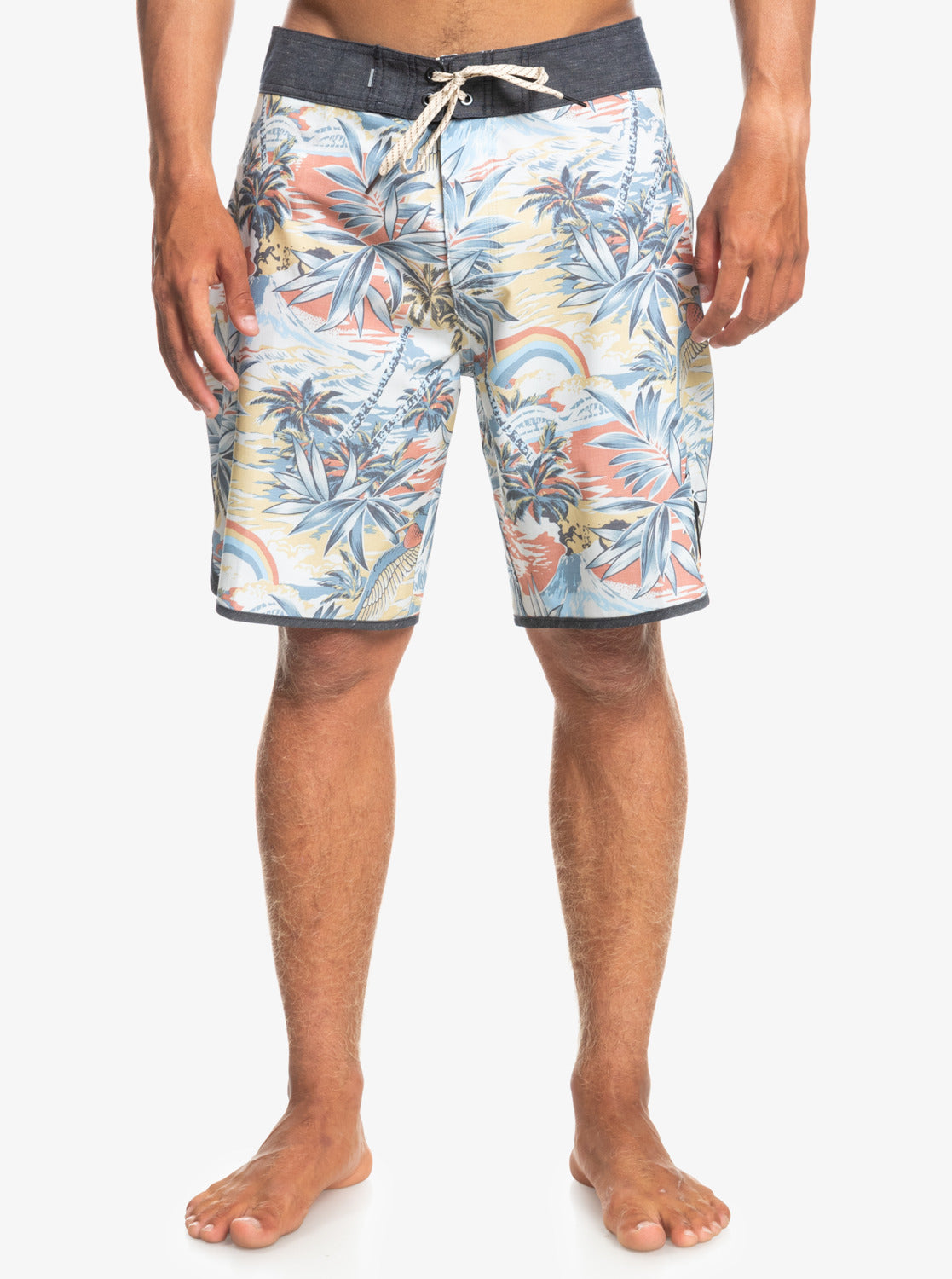 Boardshort Quiksilver Hempstretch Hawaii Scallop 19" pour homme